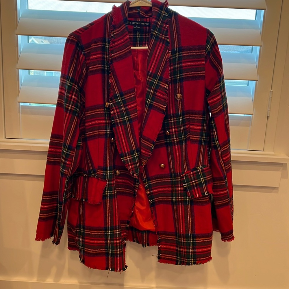 Vici Blazer- plaid